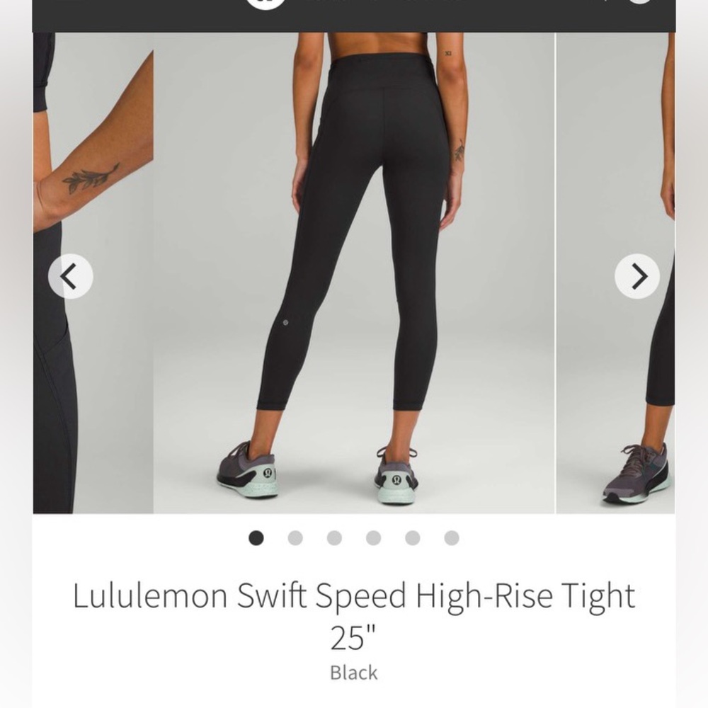 Lululemon Swift Speed High Rise Tight 25”